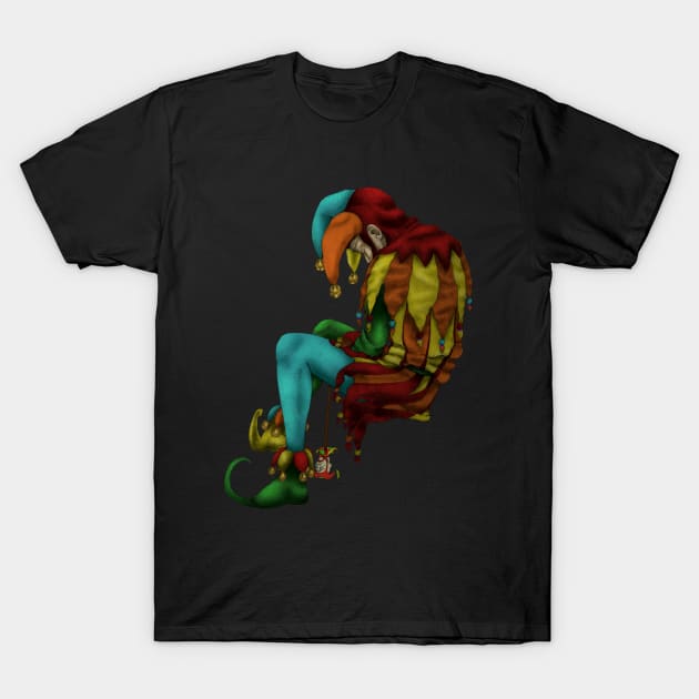 Sad Jester - Color T-Shirt by ChePanArt